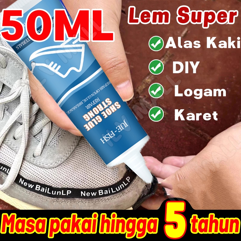 lem sepatu super kuat 50ml lem sandal super kuat tahan air lem serbaguna super kuat lem sol sepatu s