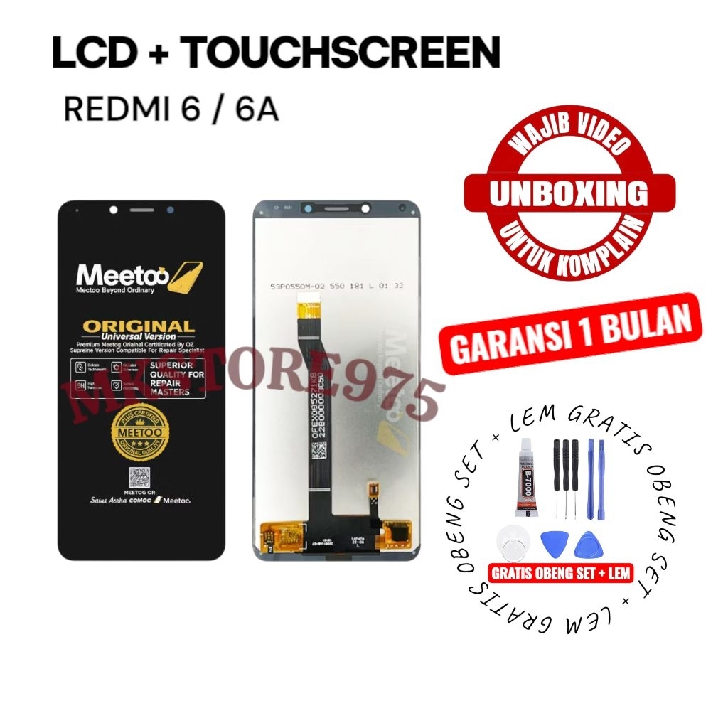 LCD Fulset Redmi 6 / Redmi 6a LCD + Touchscreen