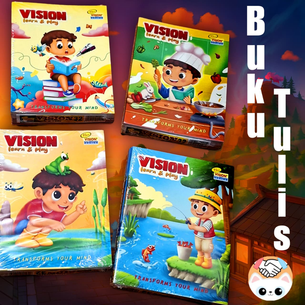 

buku tulis vision 32 lembar 1 pack isi 10 buku