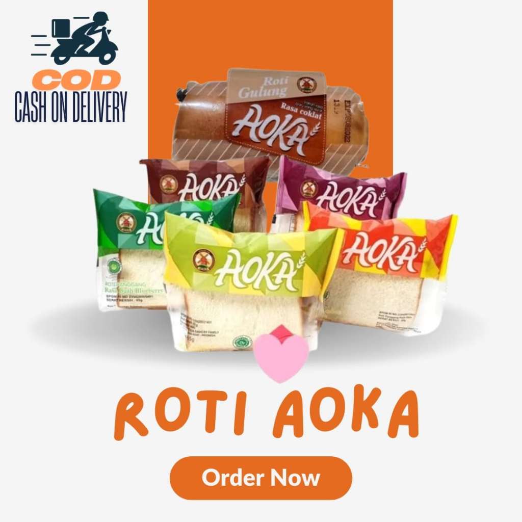 

Roti Panggang / Roti Gulung Aoka 65gr All Variant Semua Rasa