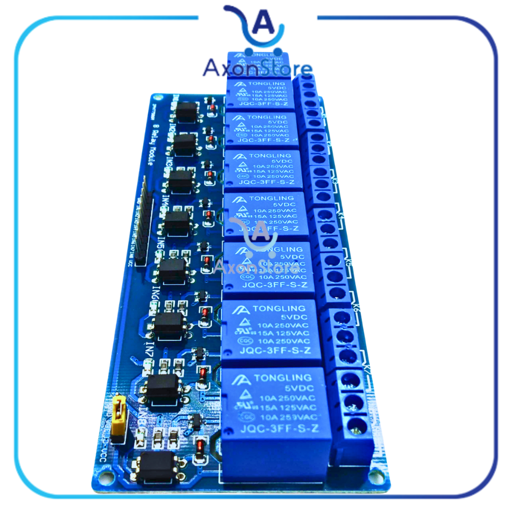Module Relay 8 Channel 5V Optocoupler 250Vac 30Vdc 10A DC-AC Modul 8Ch