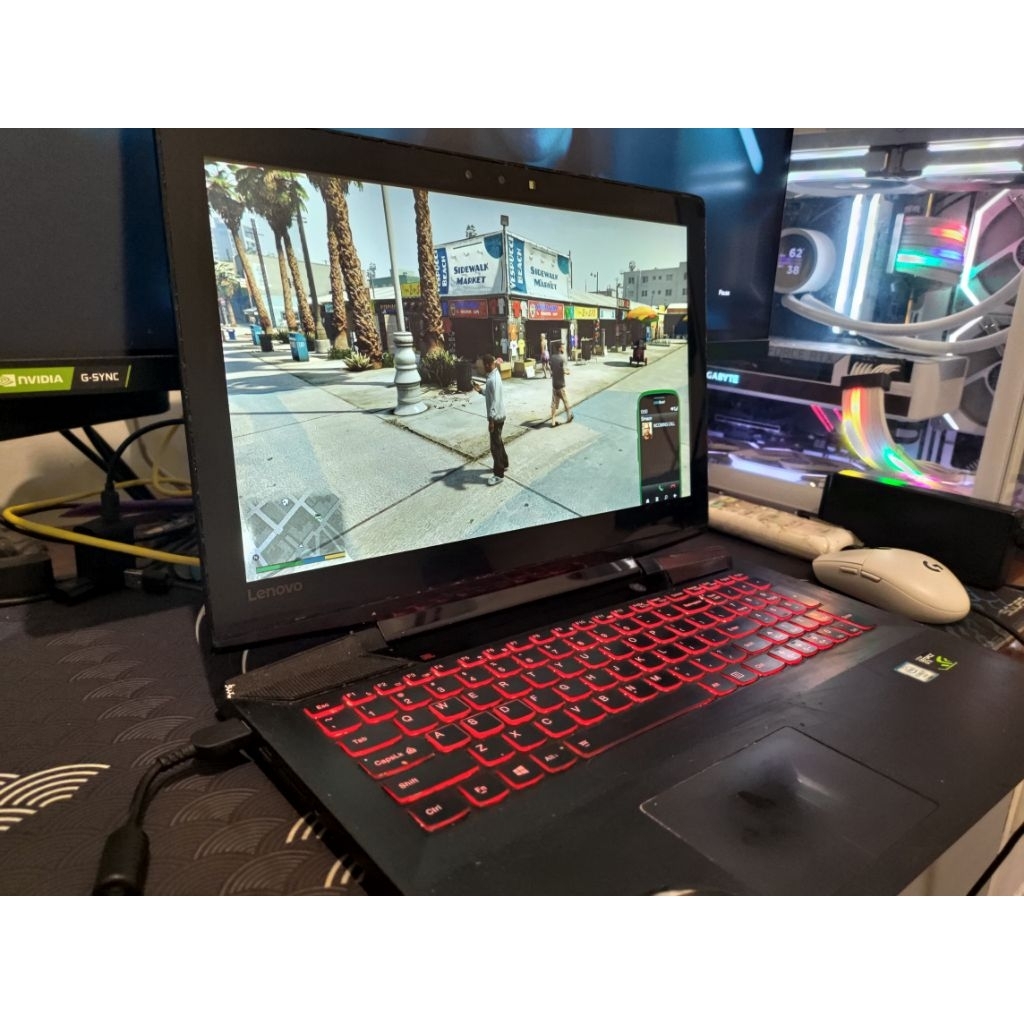 Laptop Gaming Lenovo Legion Y700 Intel I7-6700HQ GTX 960M Vram 4GB RAM 16GB SSD 128GB HDD 1TB ada Mi