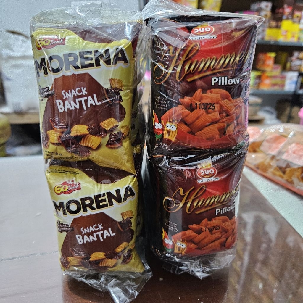 

Morena Snack Bantal Cokelat dan Balado isi 20 Bks