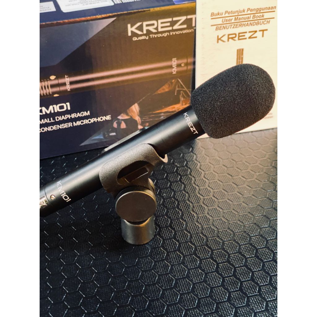 KREZT KM101 MICROPHONE CONNDENSOR - MIC INSTRUMENT MIC CONNDENSOR KREZT KM 101