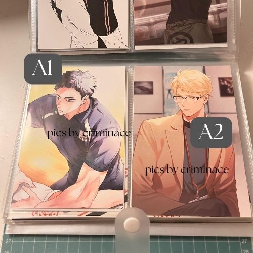 Perkertasan Postcard Posca Haikyuu Unofficial Fanart Fanmerch Part 1