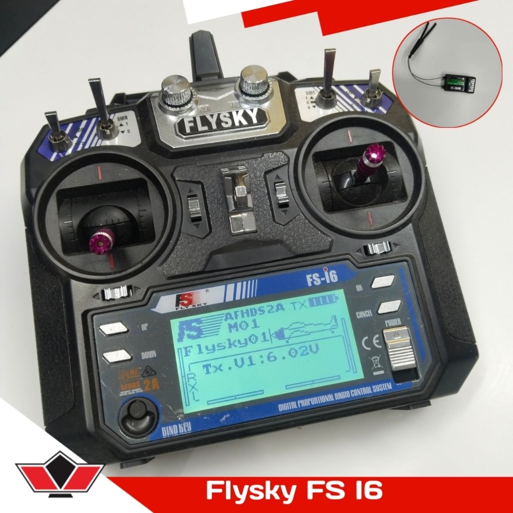 Flysky FS I6 Second TX & RX Transmitter Remote Control Pesawat RC