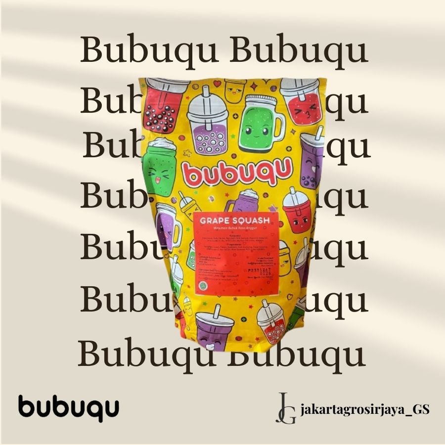 

Bubuqu Powder Drink Grape - Bubuk Minuman Anggur 1 Kg