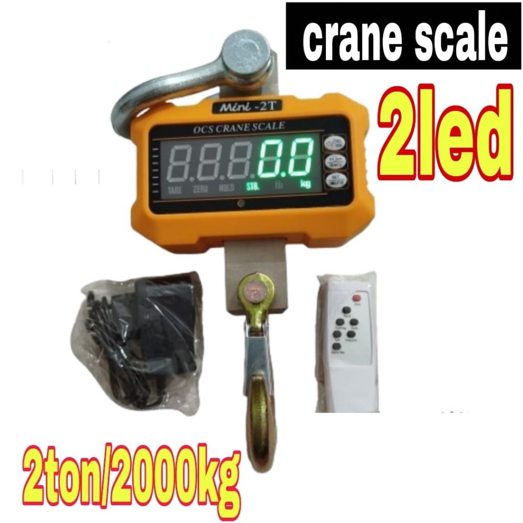 timbangan gantung digital 2led 2ton 2000kg crane scale digital 2 ton