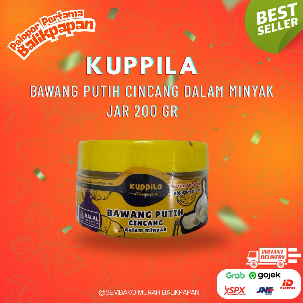 

KUPPILA Bawang putih cincang dalam minyak 200 gr