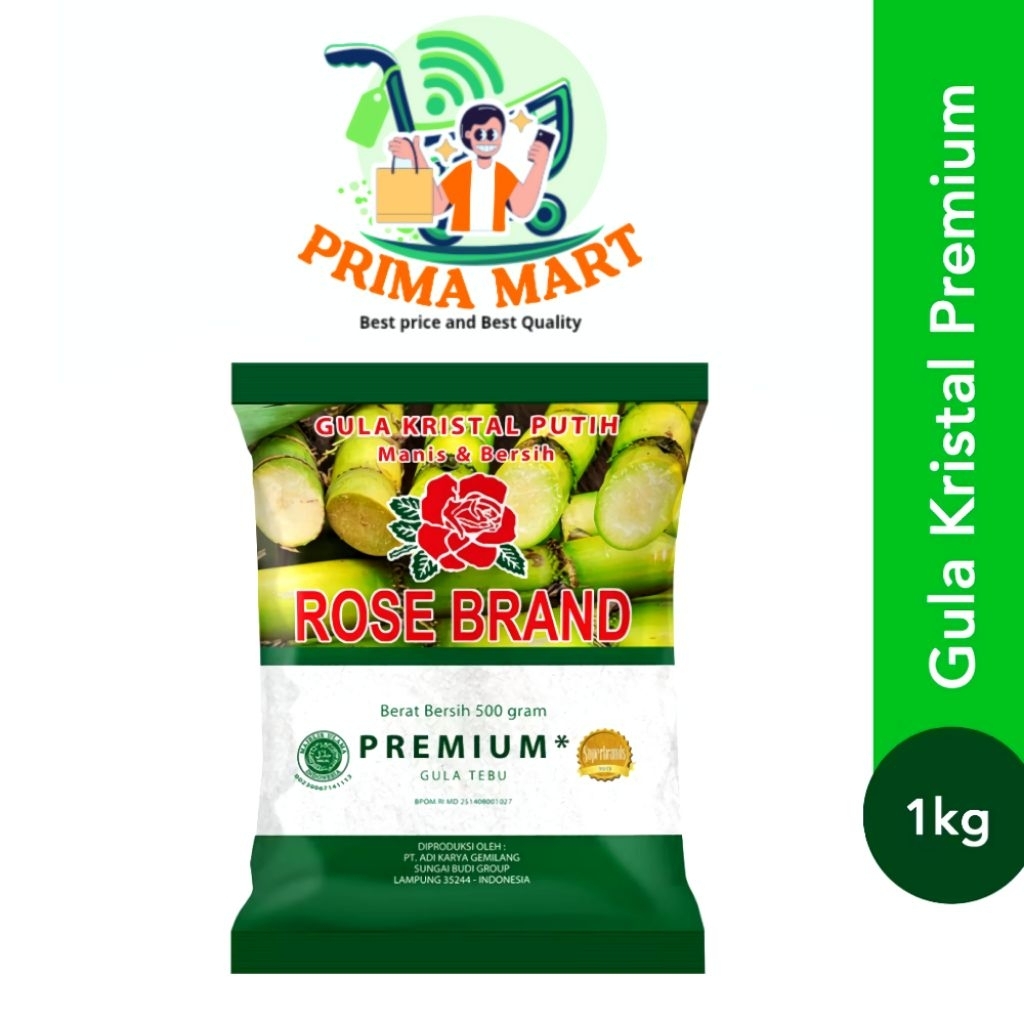 

Gula pasir merek ROSE BRAND 1kg