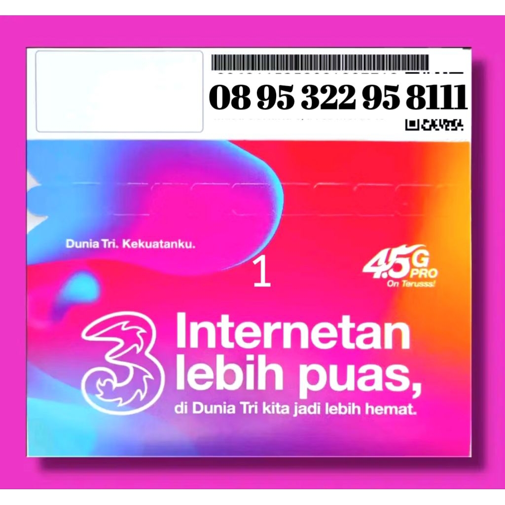 promo perdana Tri nomor Cantik isi paket 3gb