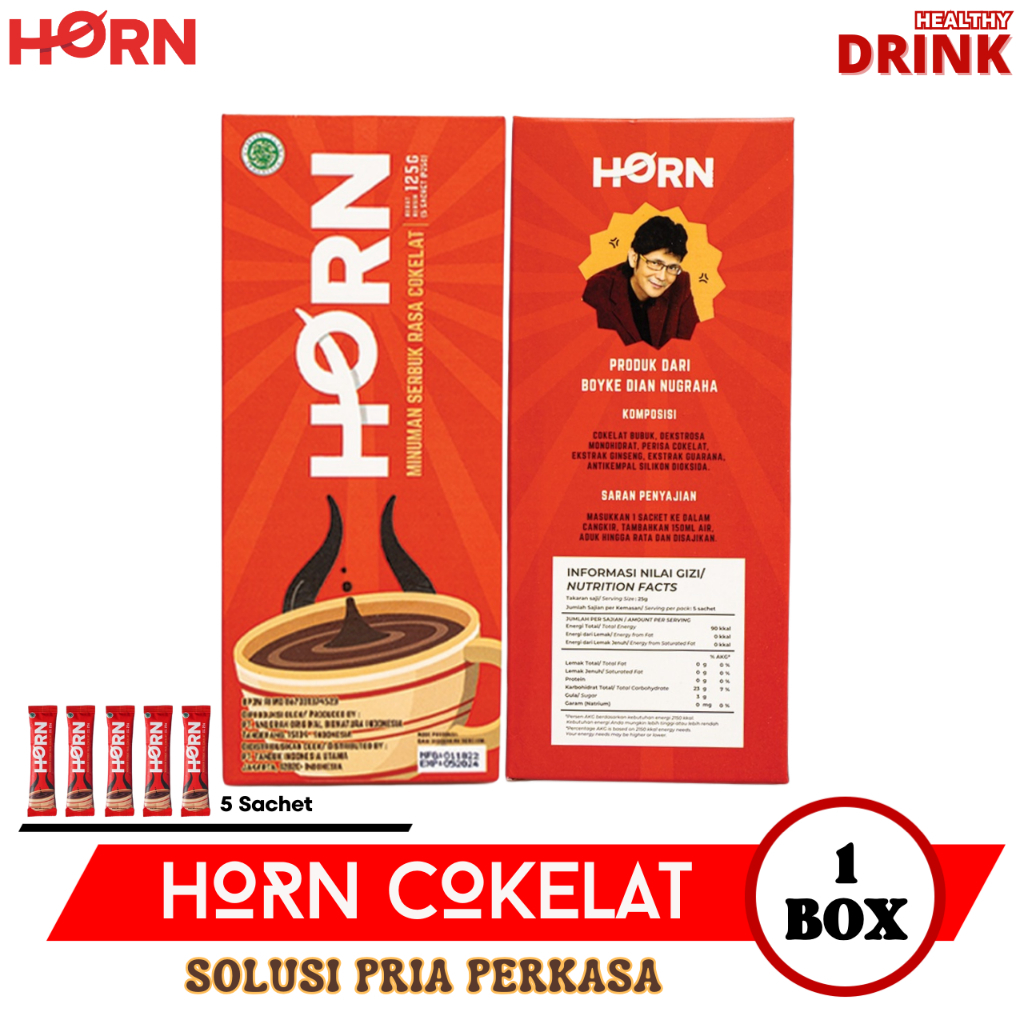 

HORN COKELAT MINUMAN SERBUK RASA COKELAT - HORN COKLAT COCOK UNTUK PRIA BPOM DAN HALAL
