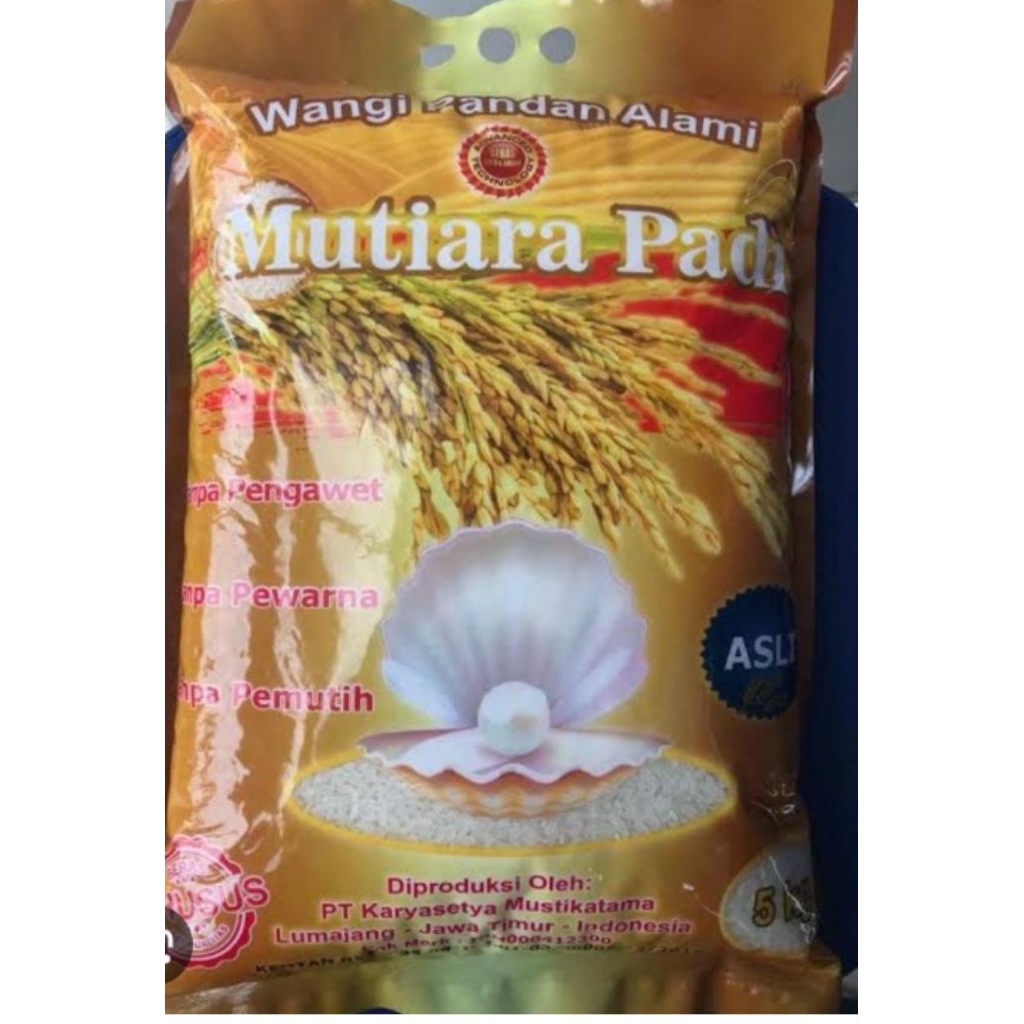 

Beras Mutiara Padi kemasan 5kg X 5 pcs