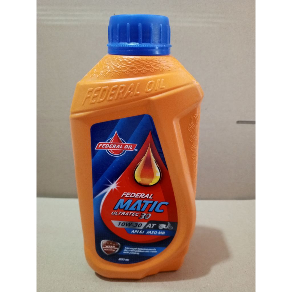 OLI OIL FEDERAL ULTRATEC MATIC 0,8 PELUMAS OLI MESIN MOTOR METIK SEMUA MOTOR HONDA