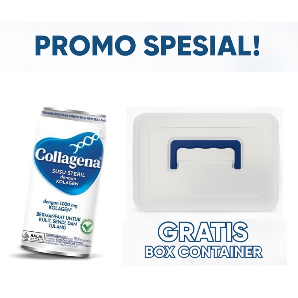 

Collagena Susu Steril Kolagen 189ml. 1 Pack isi 12 pcs.