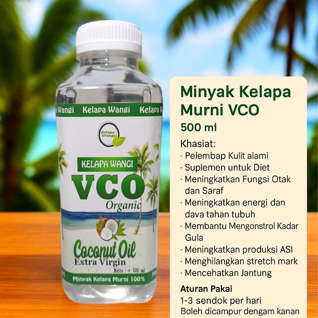 

Minyak VCO Centrifugal 500 ml – Virgin Coconut Oil Kelapa Murni – Kelapa Wangi Asli
