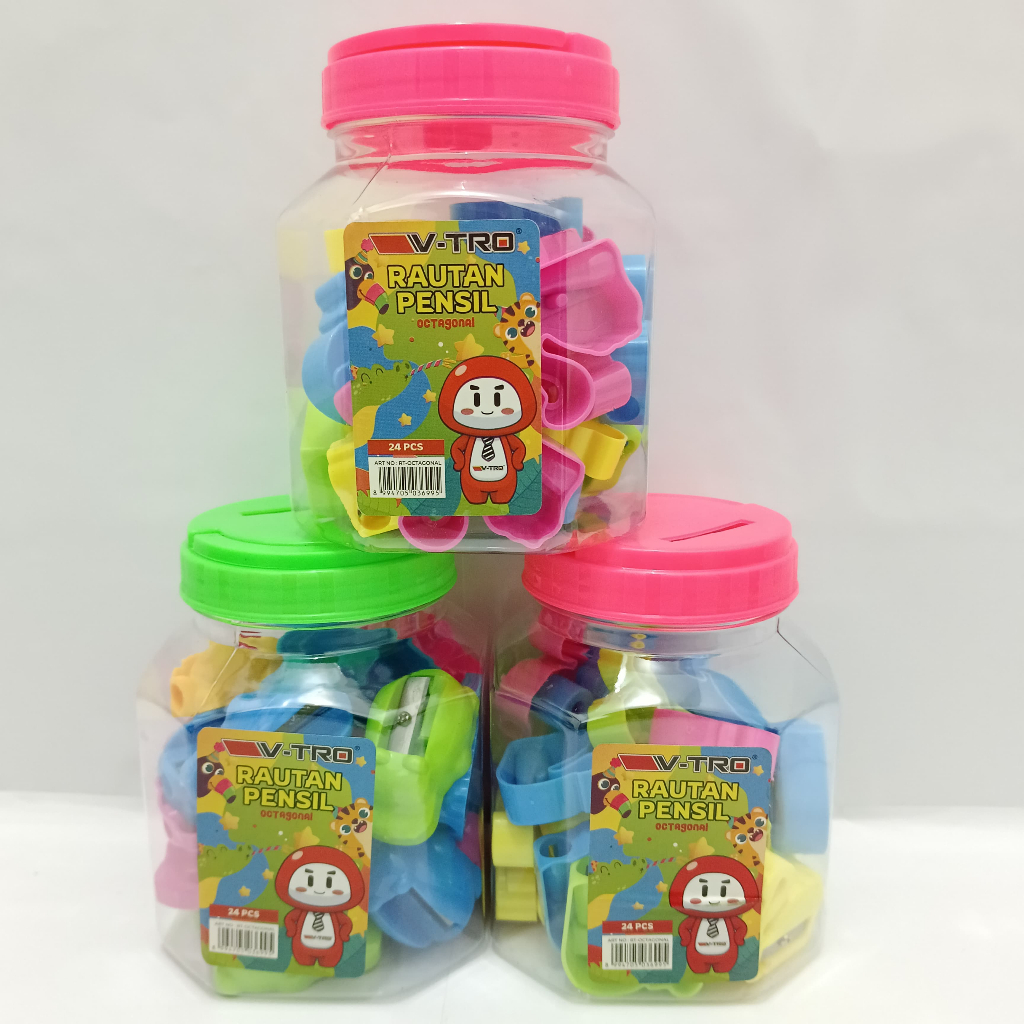 

1 Toples Rautan Pensil VITRO isi 24 Pcs / Serutan Pensil