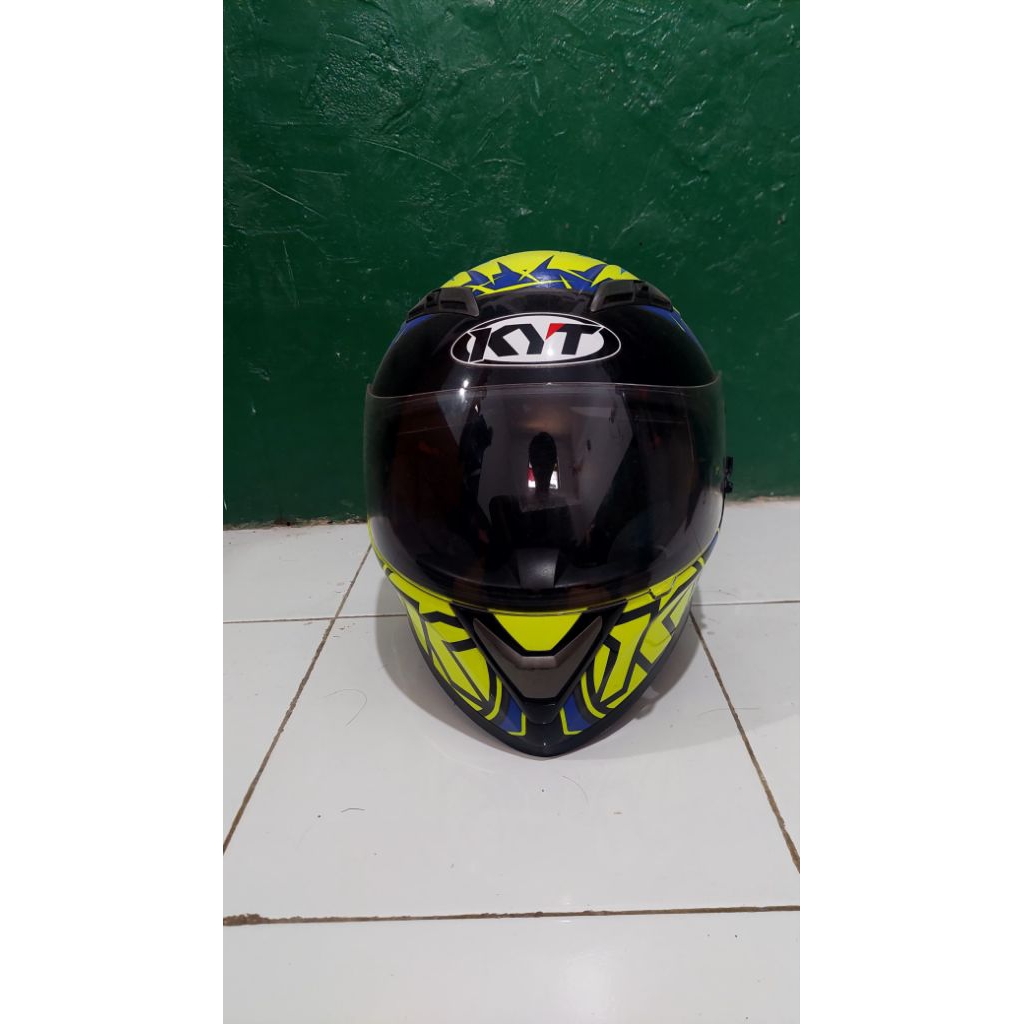 Helm KYT Falcon warna spike yellow