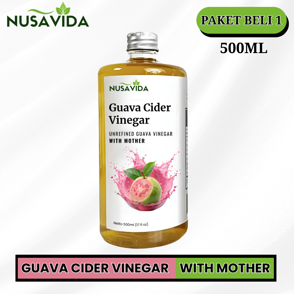 

Nusavida Cuka Jambu With Mother Original 500 ML (Paket 1 Botol)