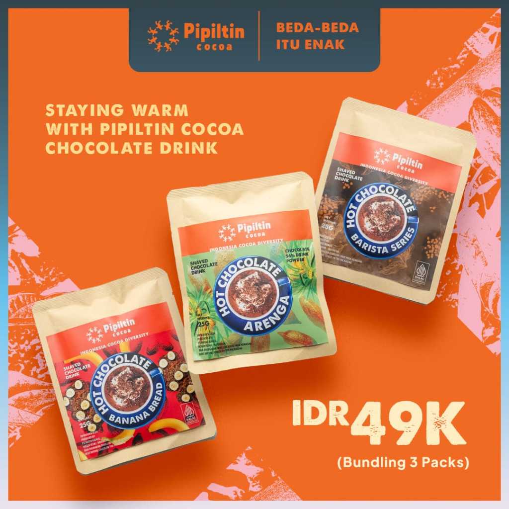 

Pipiltin Cocoa Minuman Dark Coklat - Single Portion 3 pcs Sachet Drink