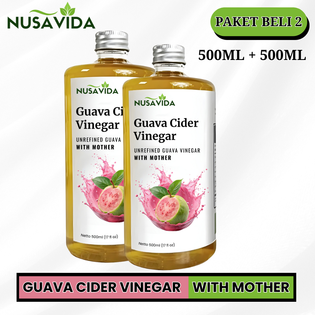 

Nusavida Cuka Jambu With Mother Original 1000 ML (Paket 2 Botol)
