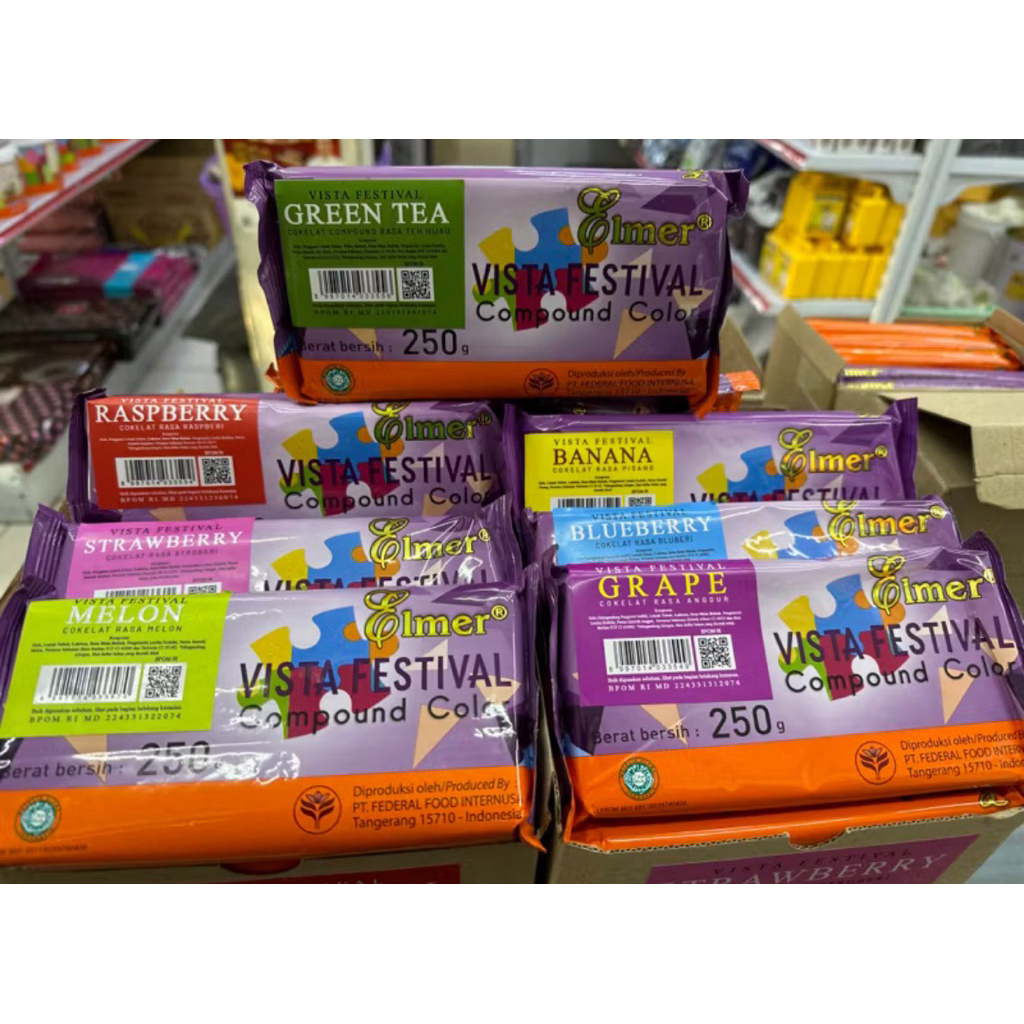 

Coklat Elmer Warna Vista Festival 250grm