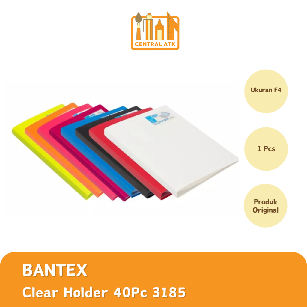 

MAP HOLDER | CLEAR HOLDER BANTEX 40 POCKET 3185 (1PCS)