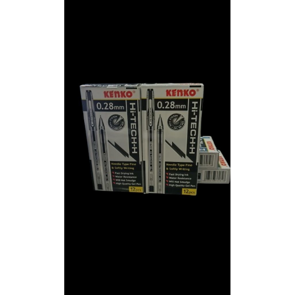 

Bolpen-Gel pen kenko HI TEC 0.28 hitam