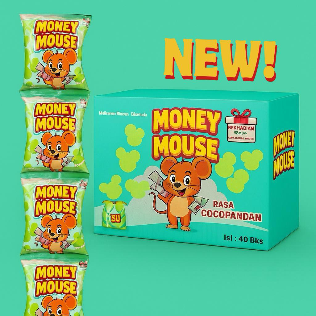 

Money Mouse | Snack Berhadiah Uang Bila Beruntung | Cemilan Rasa Cocopandan
