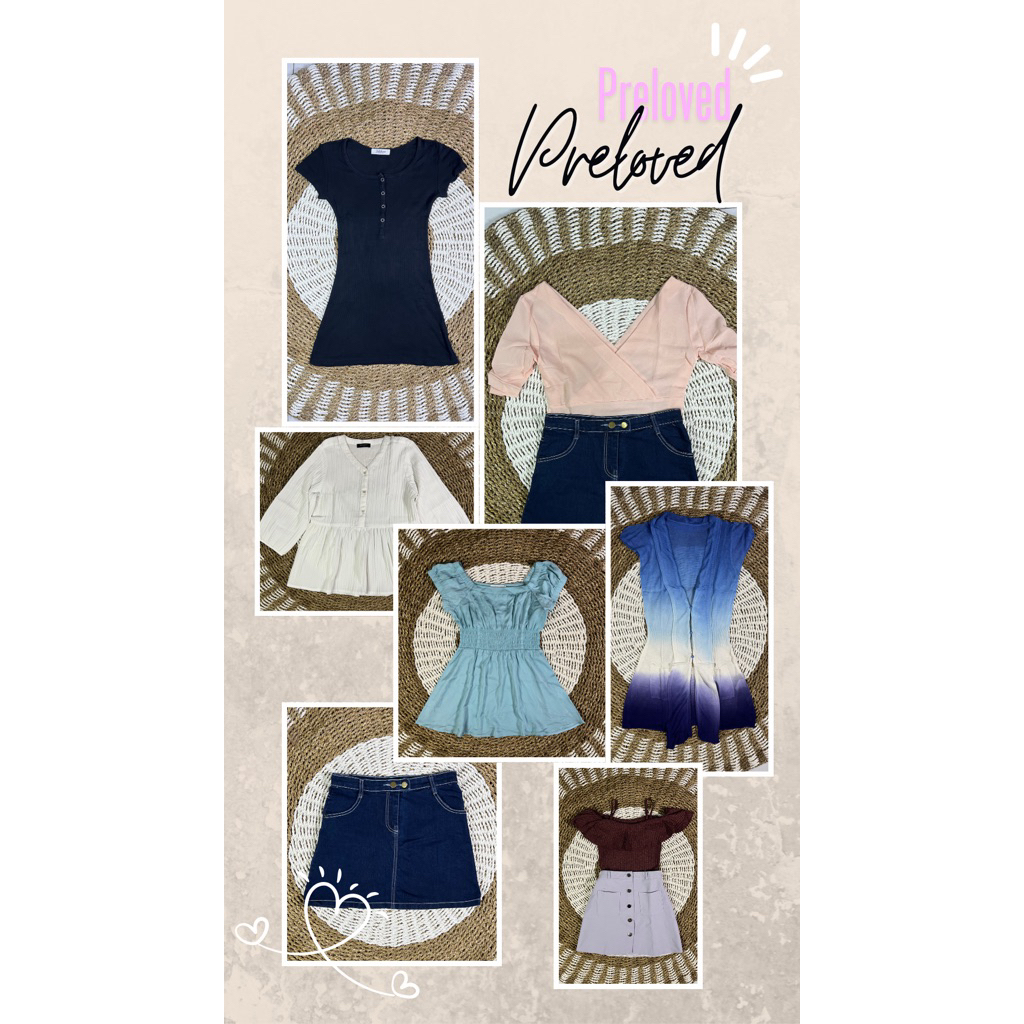 Preloved mini dress blouse korea rok jeans mini cardigan rajut blouse simplicity blouse sabrina