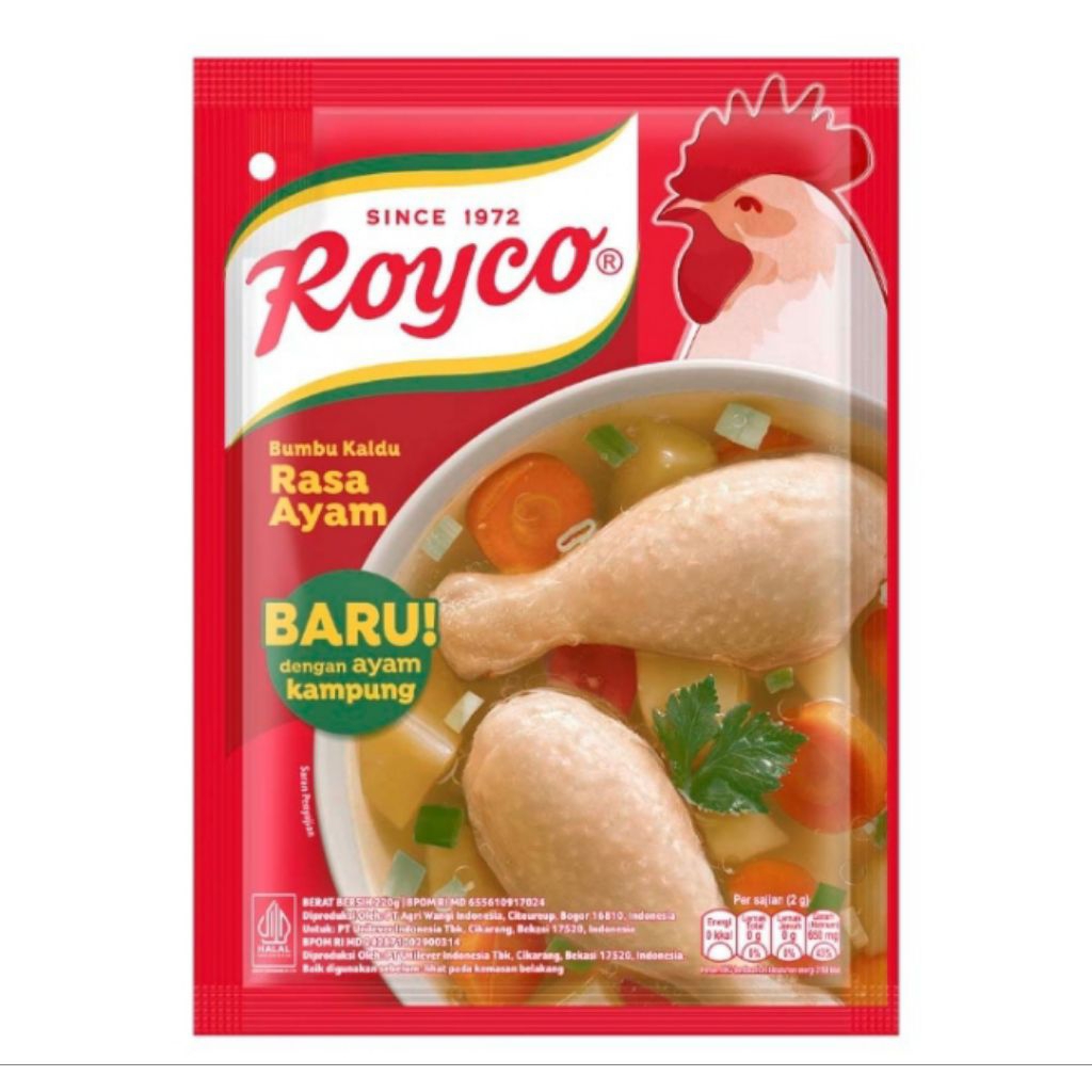 

Royco Bumbu Penyedap Rasa Kaldu Ayam 220 g