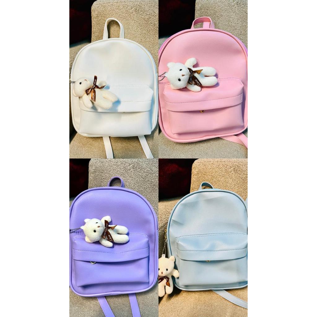 (Tanpa Boneka) Tas Ransel Mini Miniso Tas Ransel Wanita MINISO Tas Ransel Sekolah Wanita