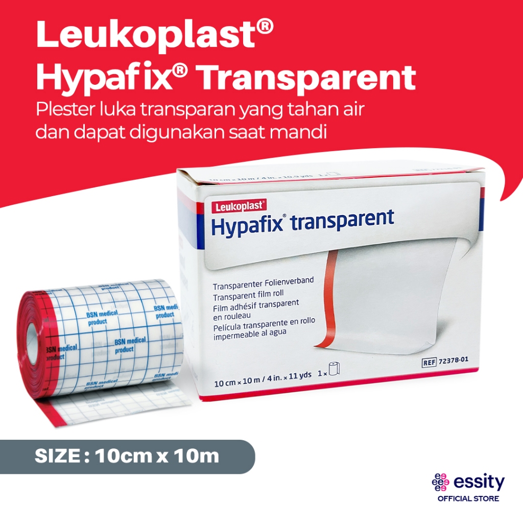Leukoplast Hypafix Transparent - Plester luka transparan anti air