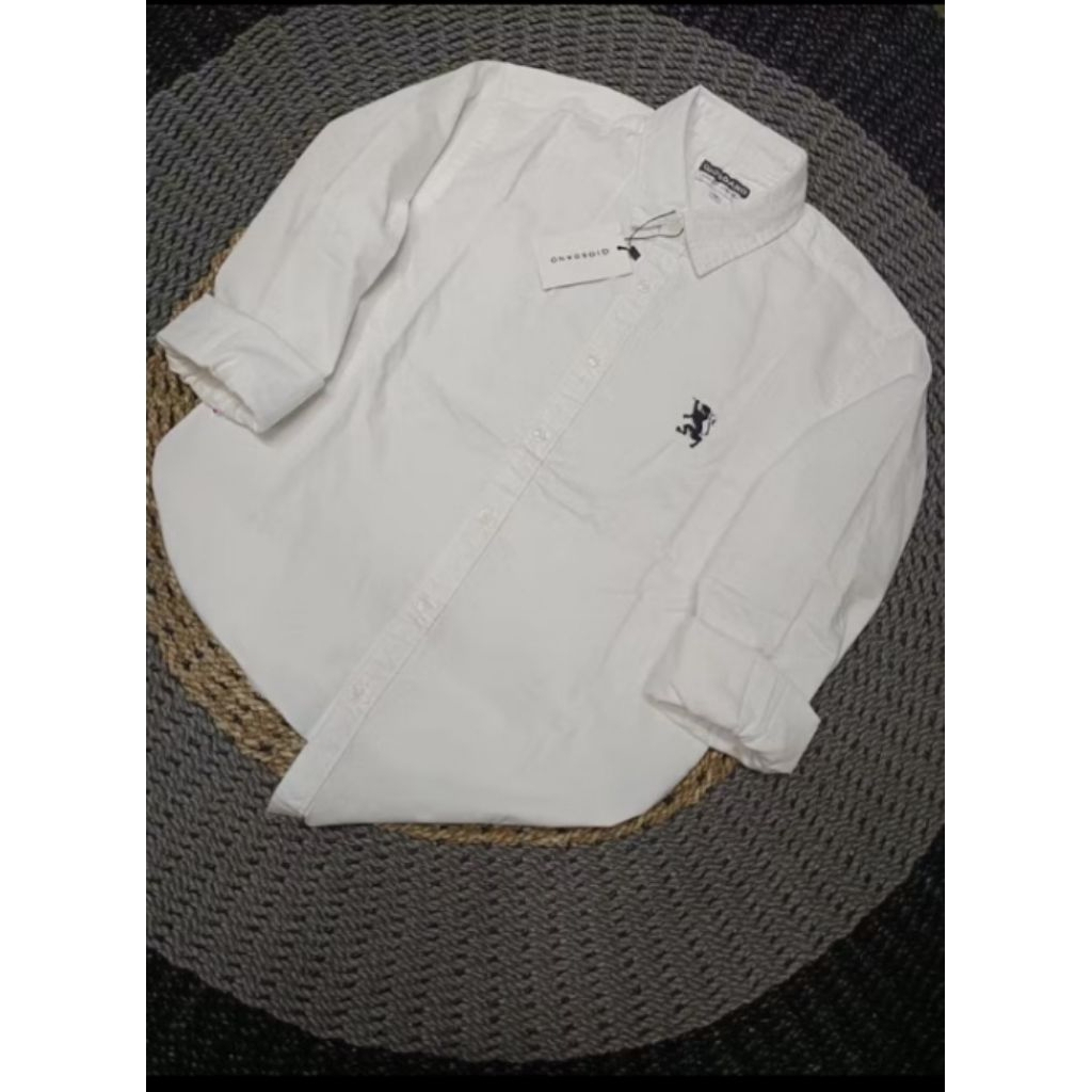 Kemeja Lengan Panjang Giordano Original/ Kemeja Pria Langan panjang Silmfit Giordano Katun Twill