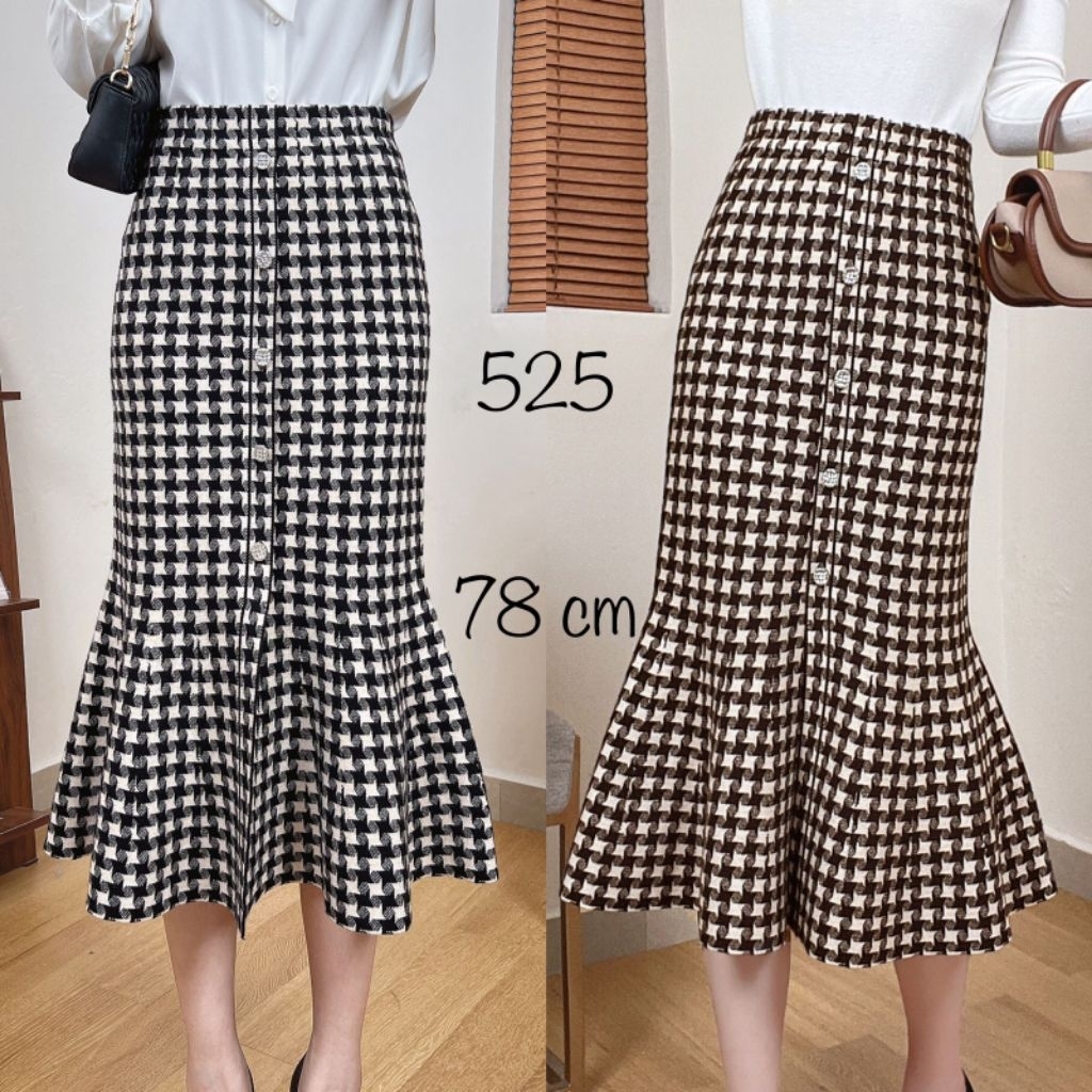 Rok duyung rajut import premium