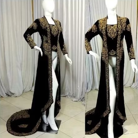 BAJU PENGANTIN bludru JAWA HITAM