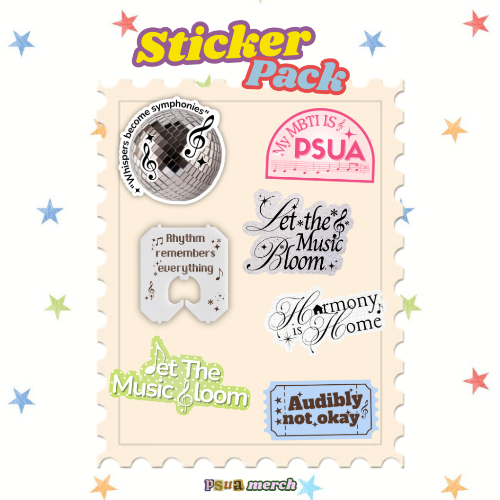 

[NEW ITEM!] Sticker Pack by PSUA Merch
