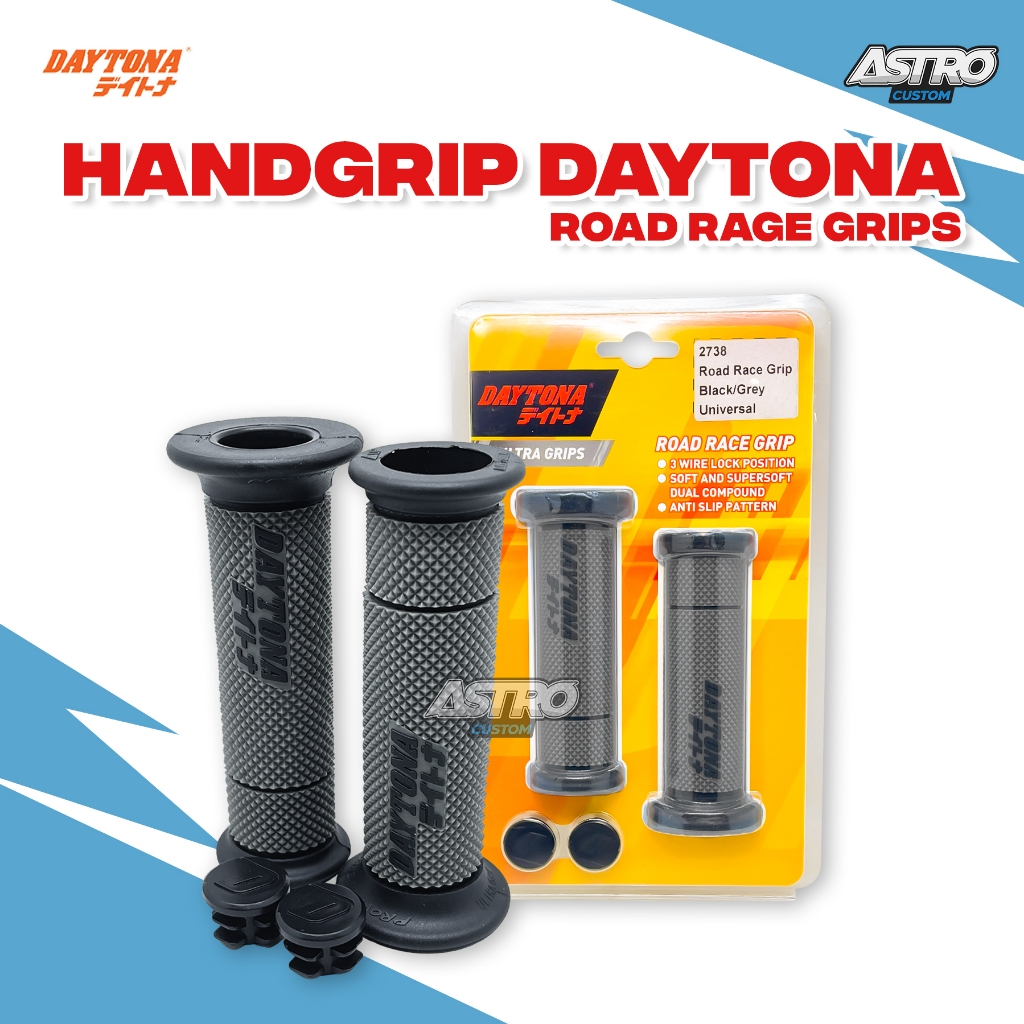 Handgrip Daytona Racing Original Road Race Grips Two Tone Universal Vario Beat Scoopy PCX Handgrip
