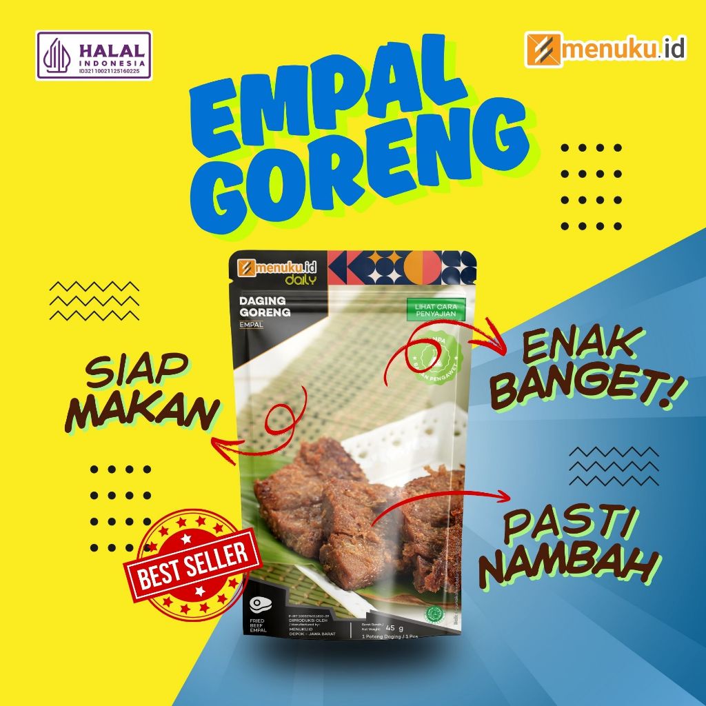 Menuku.id - Daging Empal Goreng | Makanan Siap Saji, Instan, Praktis, Halal