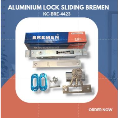 Kunci Pintu Sliding / Geser Aluminium Bremen 4423 Aluminium lock