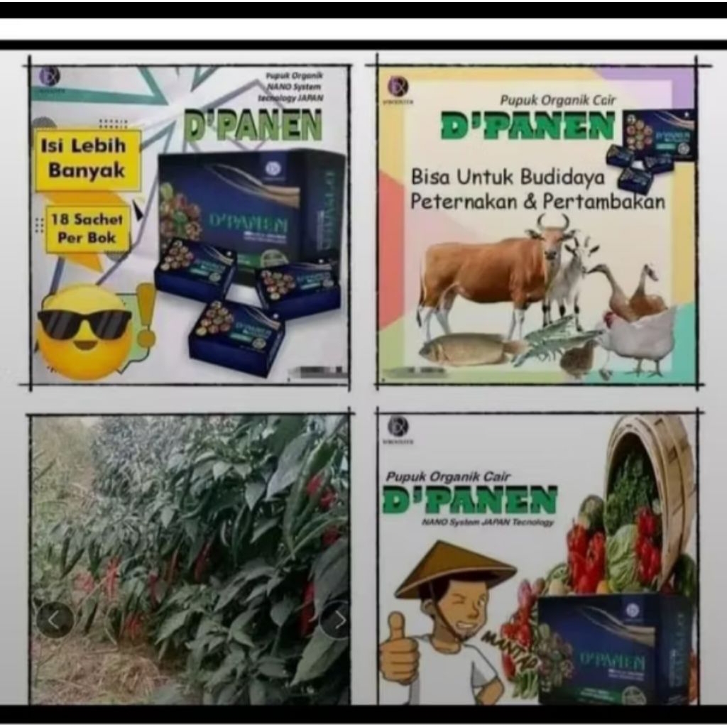 pupuk organik D panen original asli 3 box