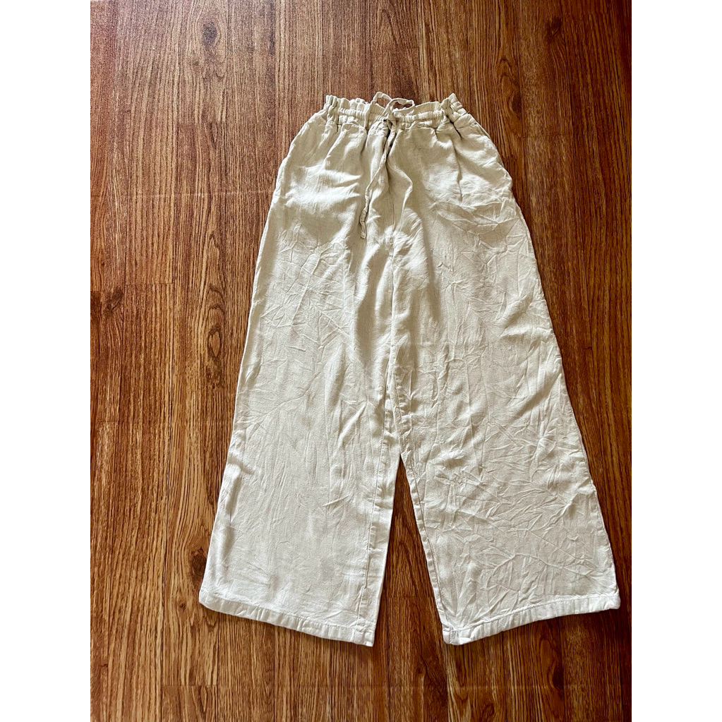 Celana Brand Jeans Boyfriend Kulot Pinggang Karet Serut HW Sport Outdoor Pants Kerja uniqlo