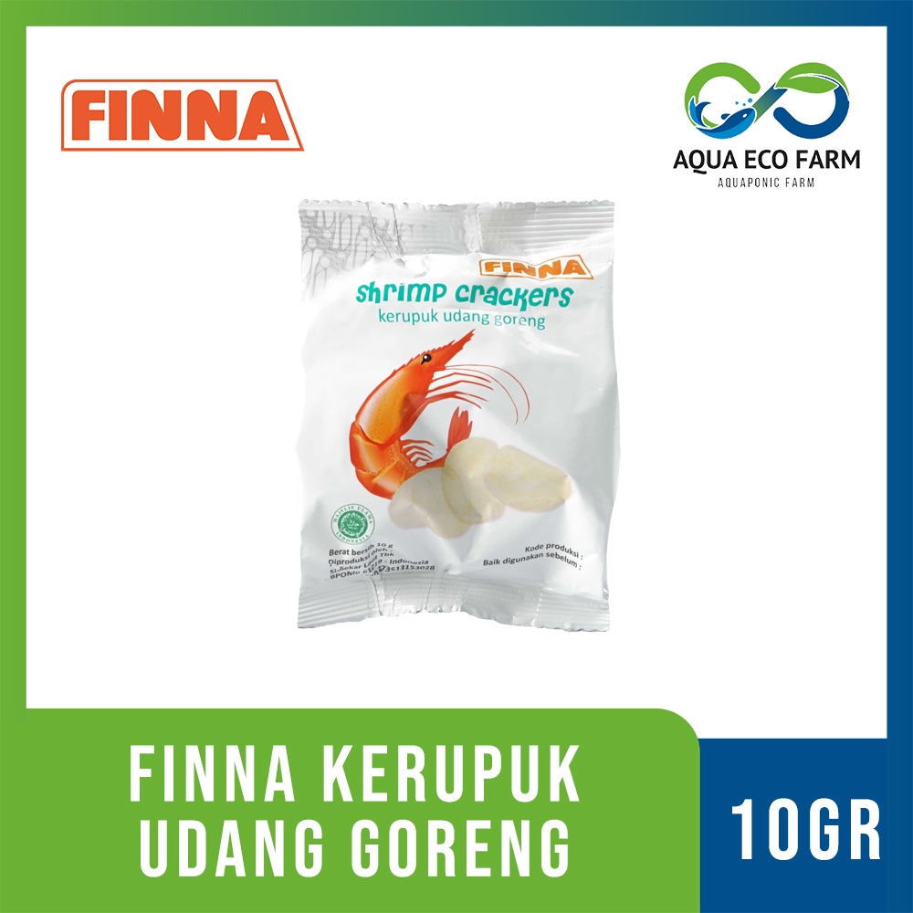 

[AquaEcoFarm] FINNA KERUPUK UDANG GORENG 10gr – Snack Renyah Gurih | Bandung