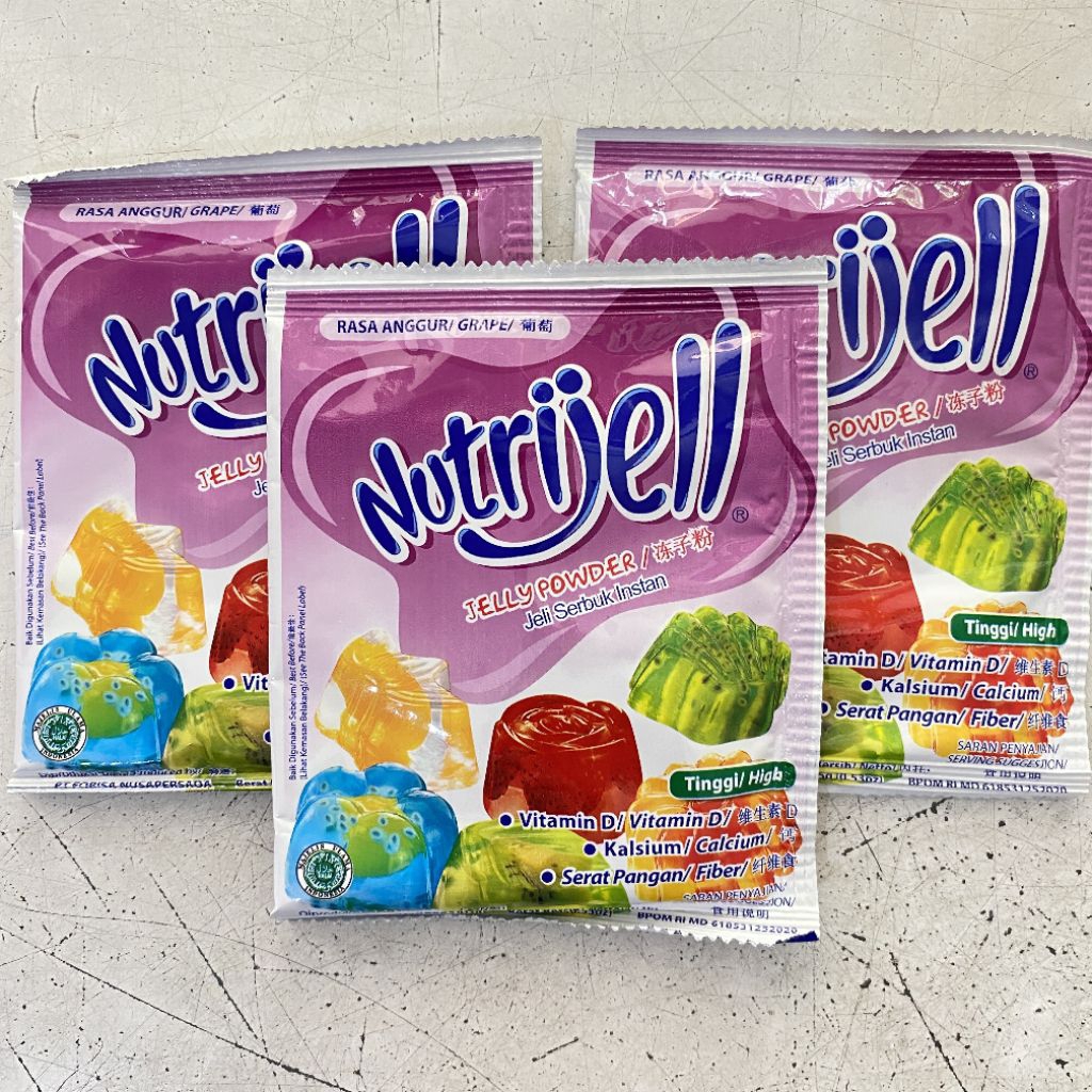 

Nutrijell JELLY rasa ANGGUR 15 gram | nutrijell jelly anggur | nutrijel anggur