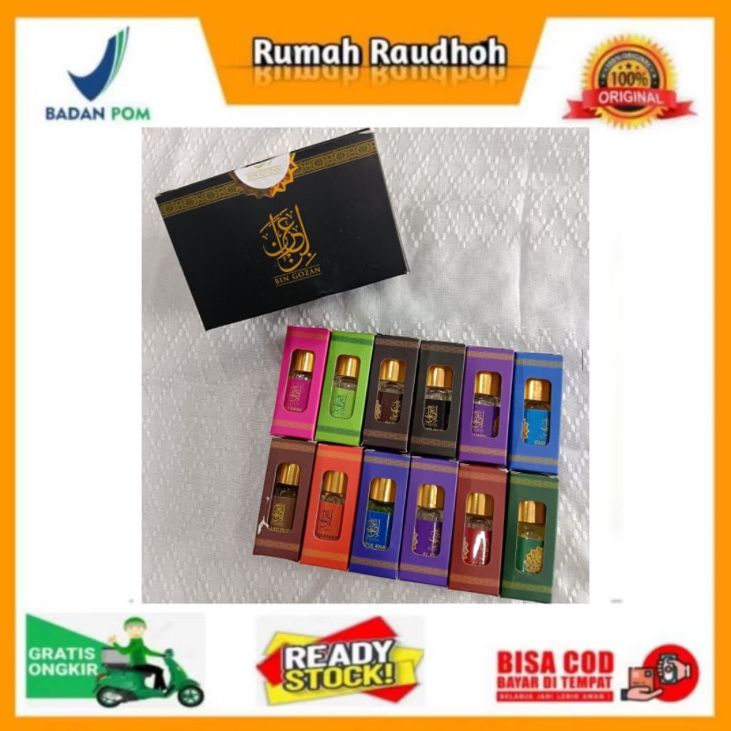 PARFUM ARABIAN NON ALCOHOL ROLL ON BIN GOZAN ISI 6 ML - GIFT PARFUM FROM HAJI UMROH