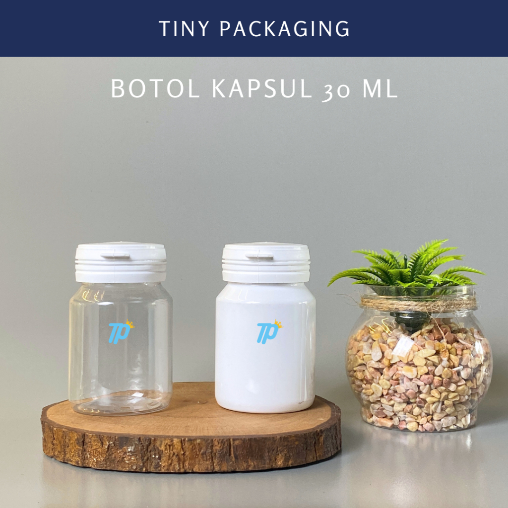 Botol Kapsul 30 ml | Botol Obat 30 ml | Botol Plastik PET 30 ml