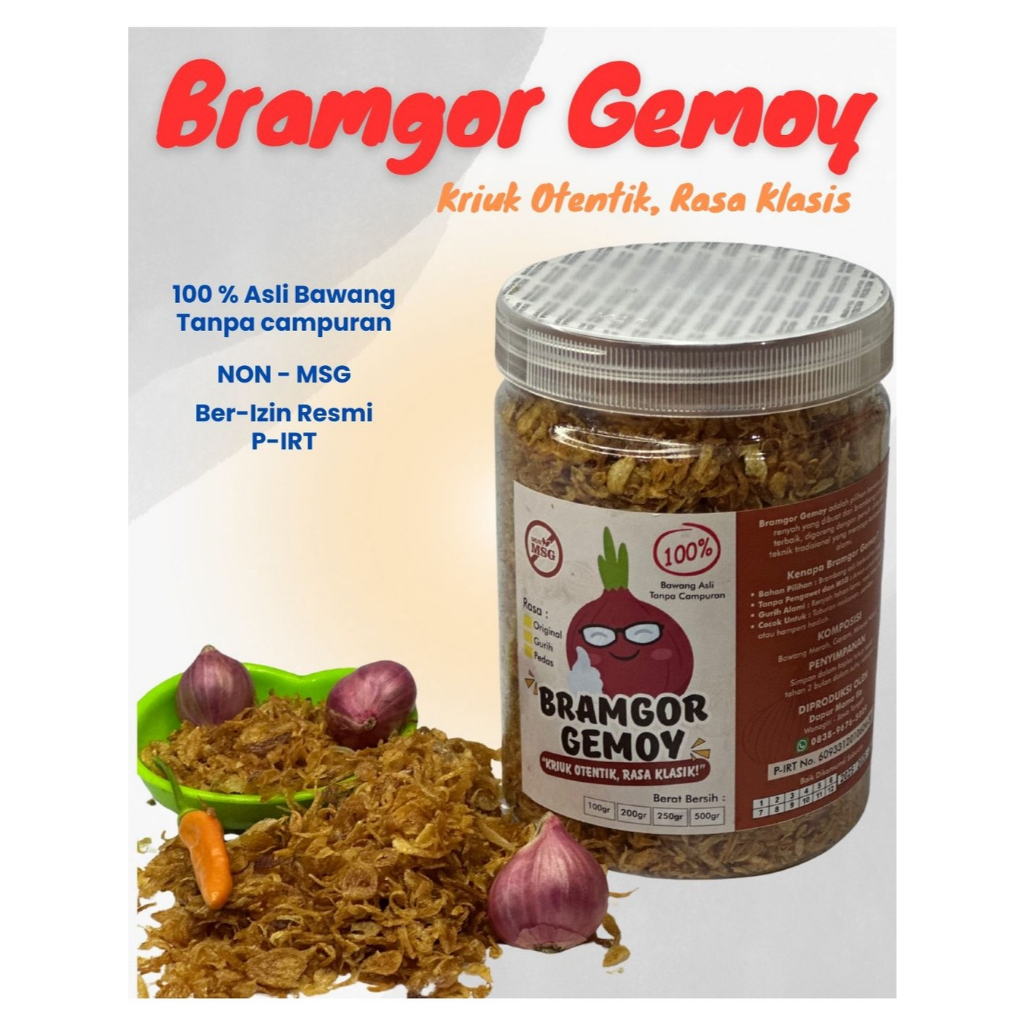 

bawang merah goreng premium | bawang goreng premiun Asli tanpa campuran Tepung 200gr