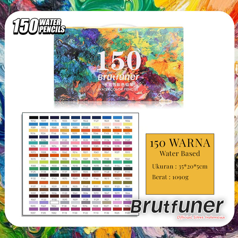 

Brutfuner Original Pensil Warna 150 Colors Water