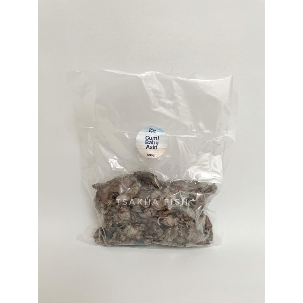 

Tsakha Fish - 250 gr Cumi Asin Baby Natural