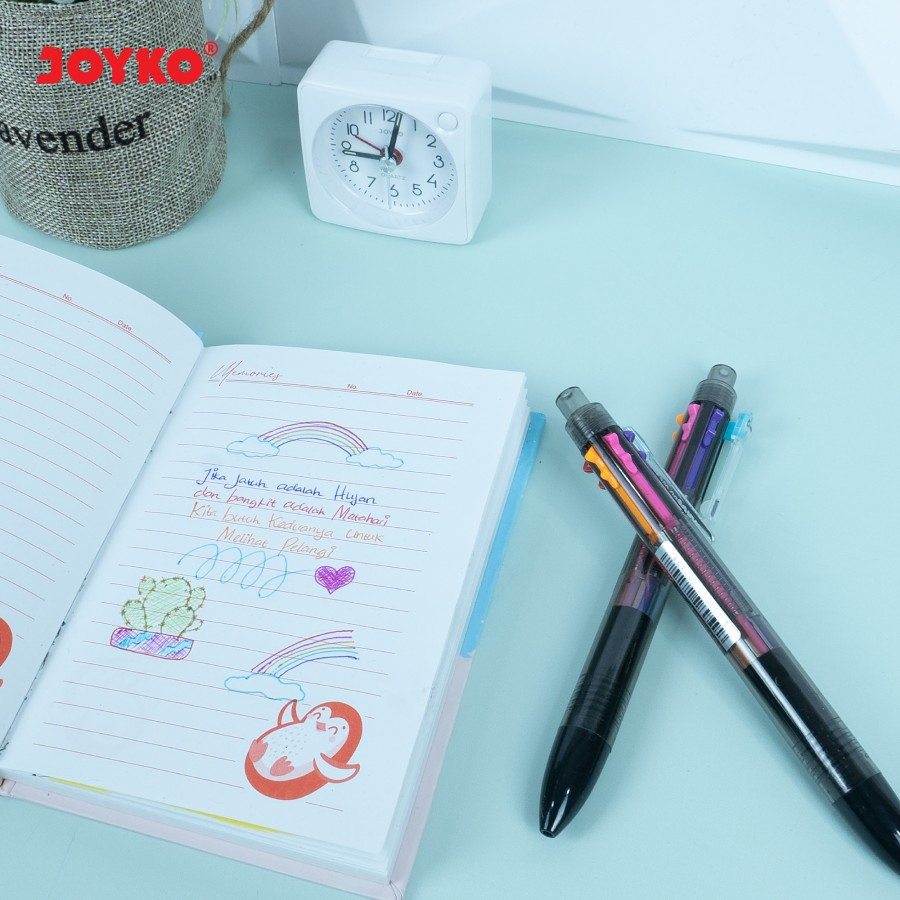 

[50GR] 1PCS JOYKO BALL PEN BP-236 (SITO) 0.7 MM / PULPEN 6 WARNA / BOLPEN WARNA WARNI